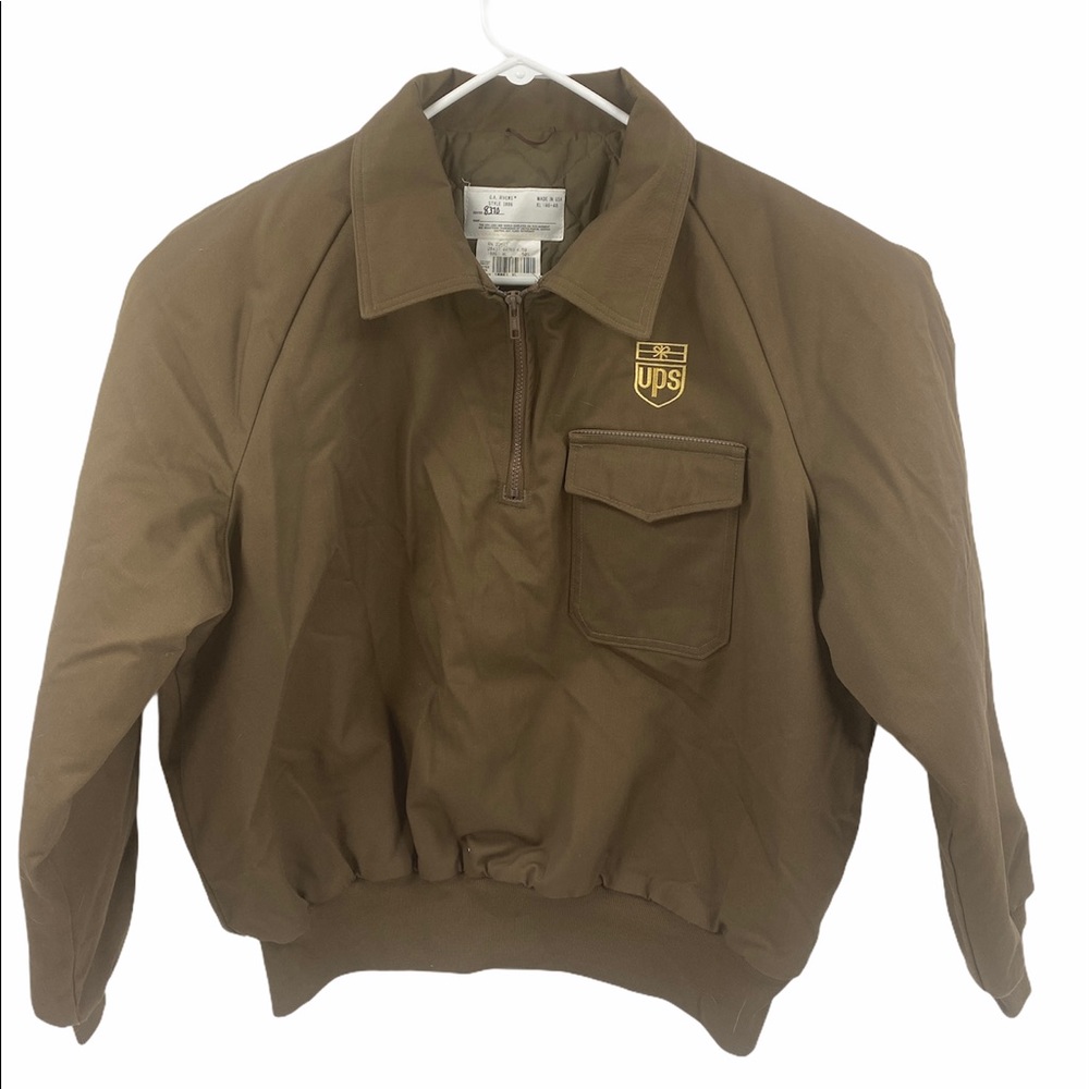 GA River UPS 1/4 Zip Pullover Quilted Jacket XL